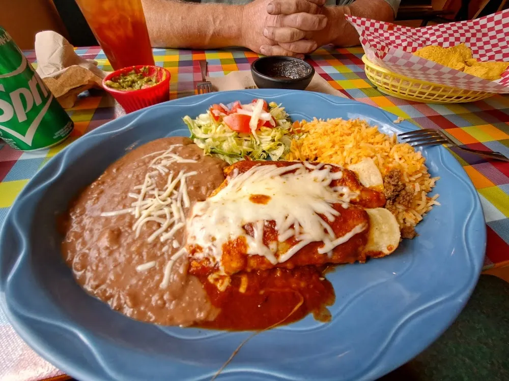Beef Enchilada Plate